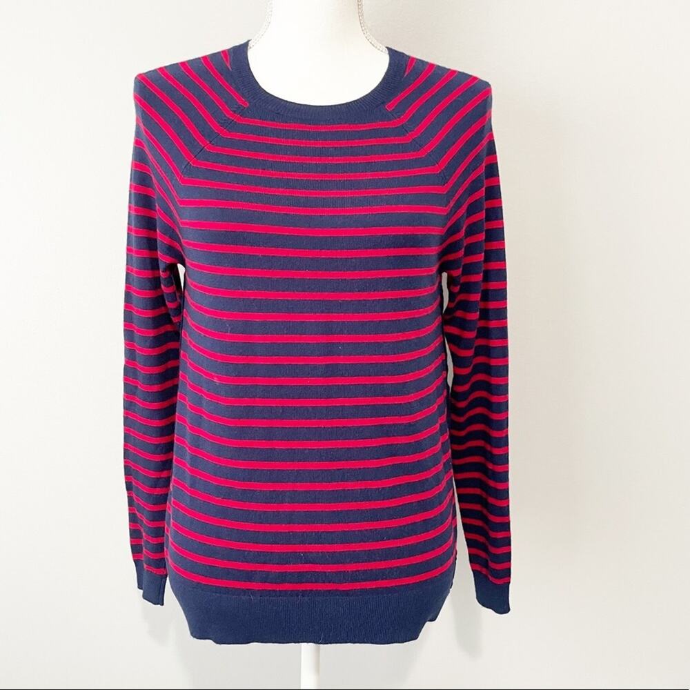 Vineyard Vines red blue striped cashmere sweater size XXS